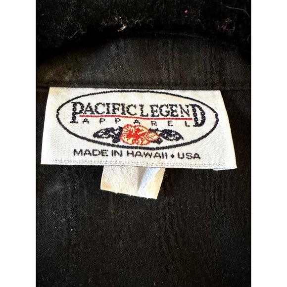 Hawaiian shirt Pacific Legend XL beer bottles palm trees made in Hawaii black - Picture 12 of 16